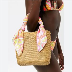 Frankies Bikinis Tini Straw Bag